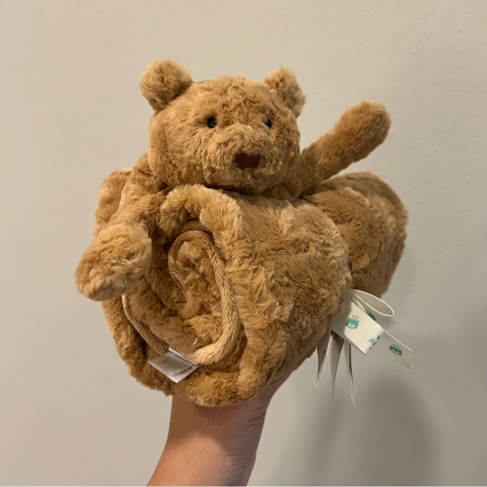 Jellycat Bartholomew Bear Blankie blanket
